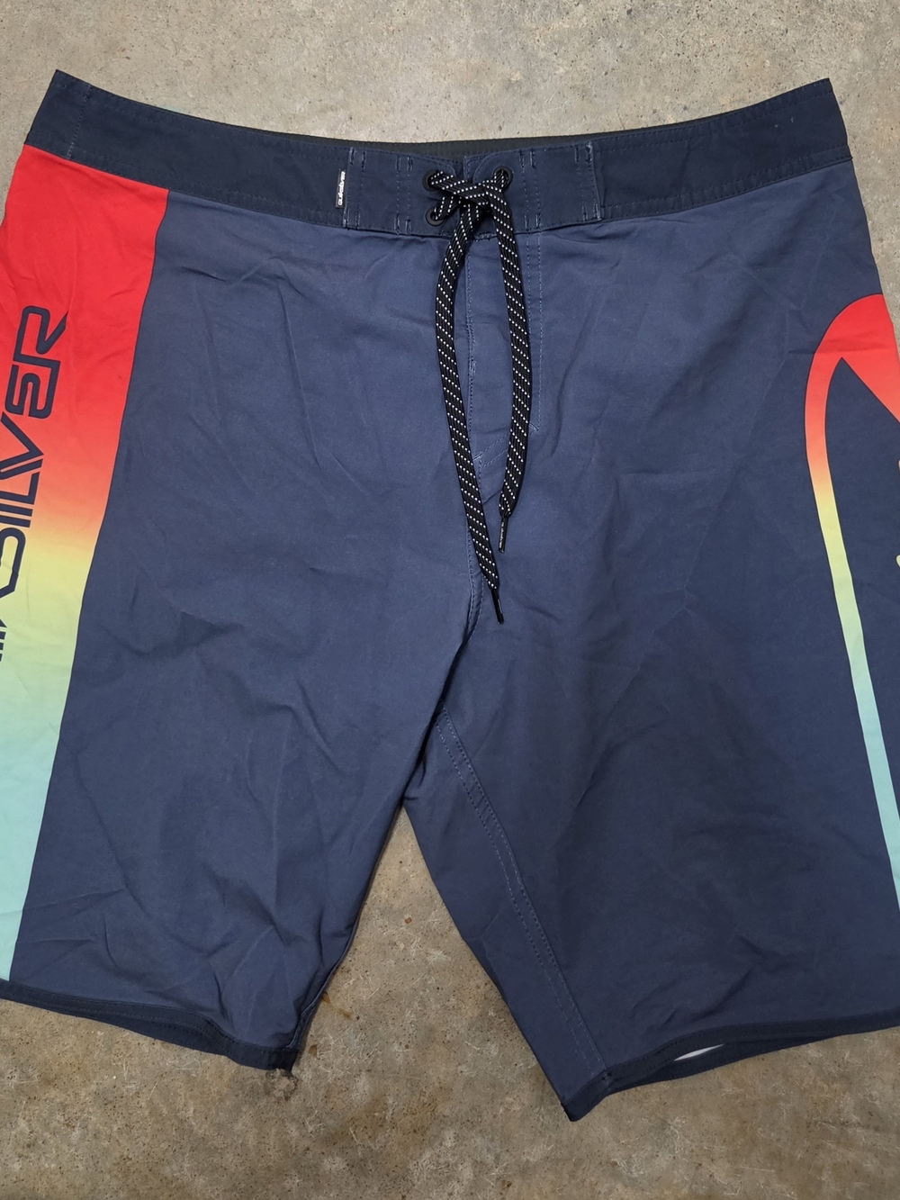 Quiksilver Men's Board Shorts Blue & Red Waist 32